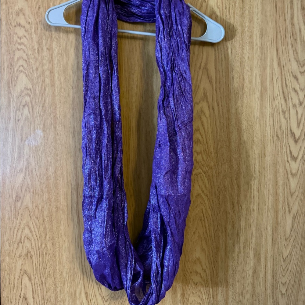 Elegant Purple Scarf with sparkles